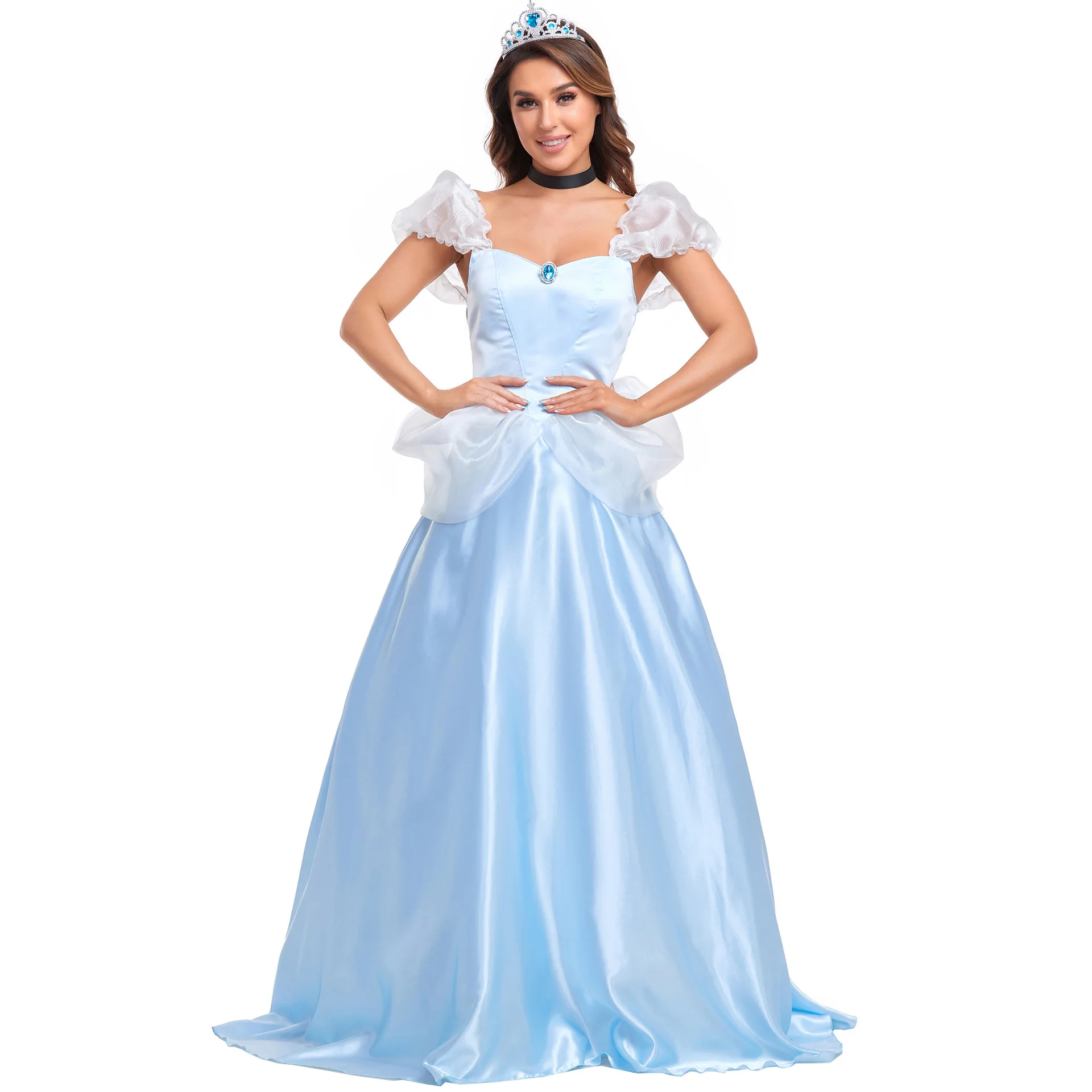 M-XL Medieval Roman Princess Costume Fairy Tale Princess Dress Halloween Costume