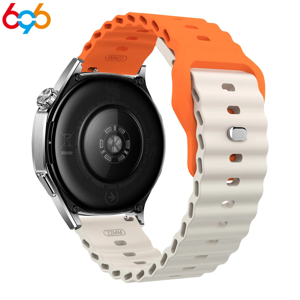 

Силиконовый ремешок 22 мм, универсальный ремешок для часов, подходит для Xiaomi, ремешок для часов Huawei, Samsung Sport Wave, мужской и женский