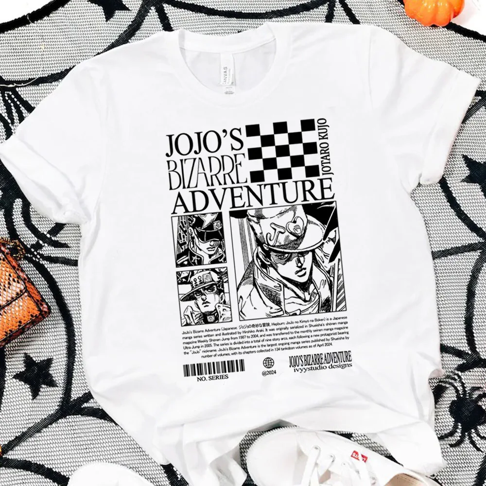 Jojo Bizarre Adventure Steel Ball Run top tees female clearance sales korean fashion gothic tshirt gothic cheap cutecore view 4