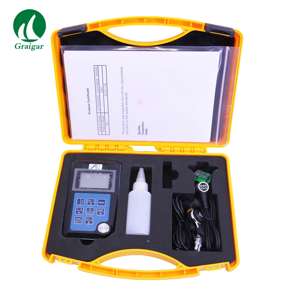 SW7 Portable Digital Ultrasonic Thickness Gauge Meter for Kinds of Materials Through Coating Thickness Tester view 2