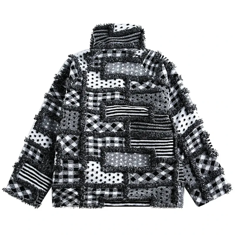 جواكت شتوية للرجال معاطف باركاس دافئة سميكة من القطيفة مكونة من قطعتين سترات مبطنة كبيرة الحجم ملابس خروج هاراجوكو ملابس خارجية #2