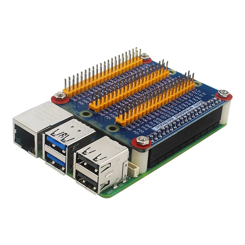 Raspberry Pi 5/4B/3B+ GPIO Expansion Module (1-to-3 Splitter) - DIY Experiment Board Includes Mounting Screws