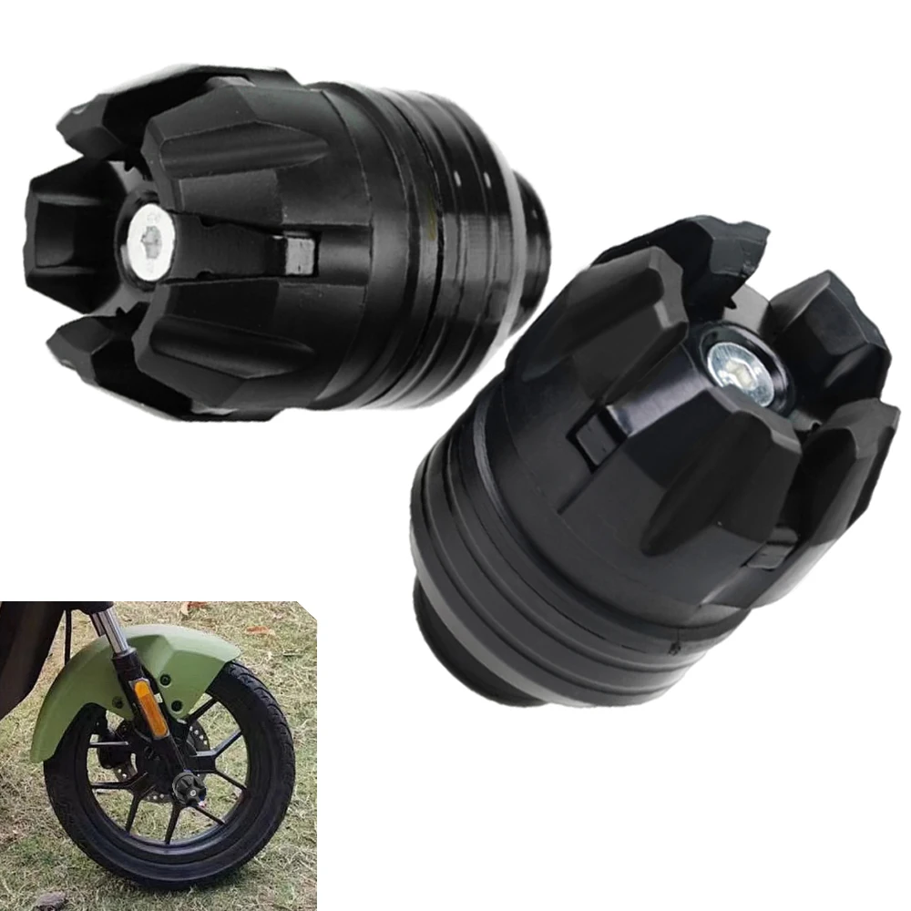 

2pcs Universal Motorcycle Rim Axle Sliders Front Axle Cap Wheel Fork Sliders Moto Front Fork Wheel Fall Protection Protectors