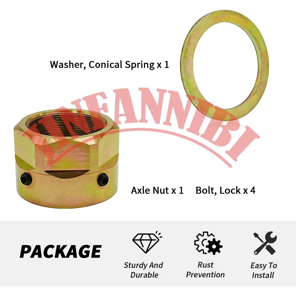 Axle Lock Nut Kit For Yamaha YFZ450R 2009-2024 YFZ450X 2010-2011 #90179-38001-00