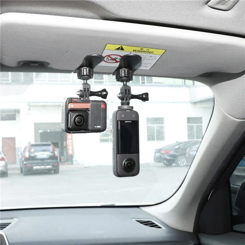 Car Sun Visor Clip Mount Quick Release Clip Mount For GoPro Hero 13 12 11 10 9 8 SJCAM DJI Insta360 X5 X4 DJI Action 5 4 Cameras