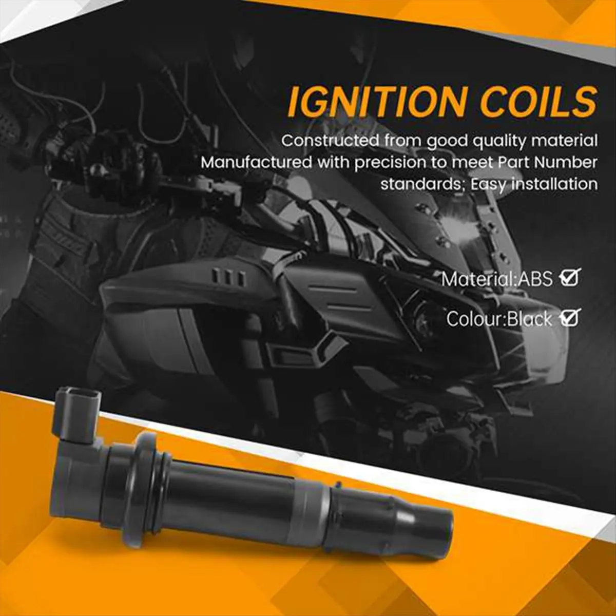 Super Sale 5Pcs Ignition Coils for Yamaha MT-07 YZF R6 R6S R1 FZ1 FZS1 FZ8 V-MAX F6T558, 5PW-82310-00-00, 5SL-82310-00-00