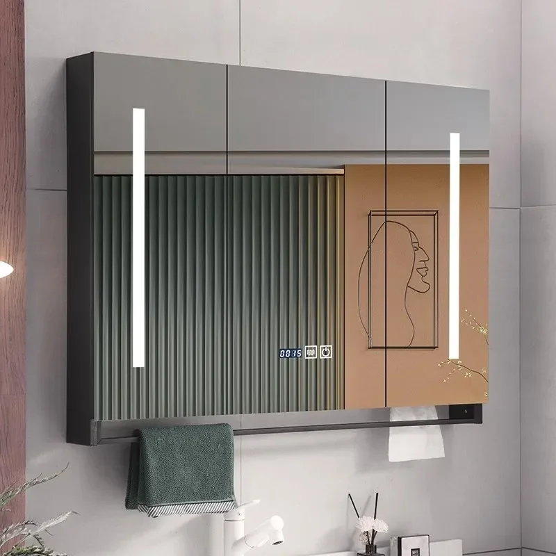 Toilet Display Bath Mirrors Cabinet Washbasin Bath Mirrors Bathroom Vanity Makeup Storage Organizer Gabinete Furniture