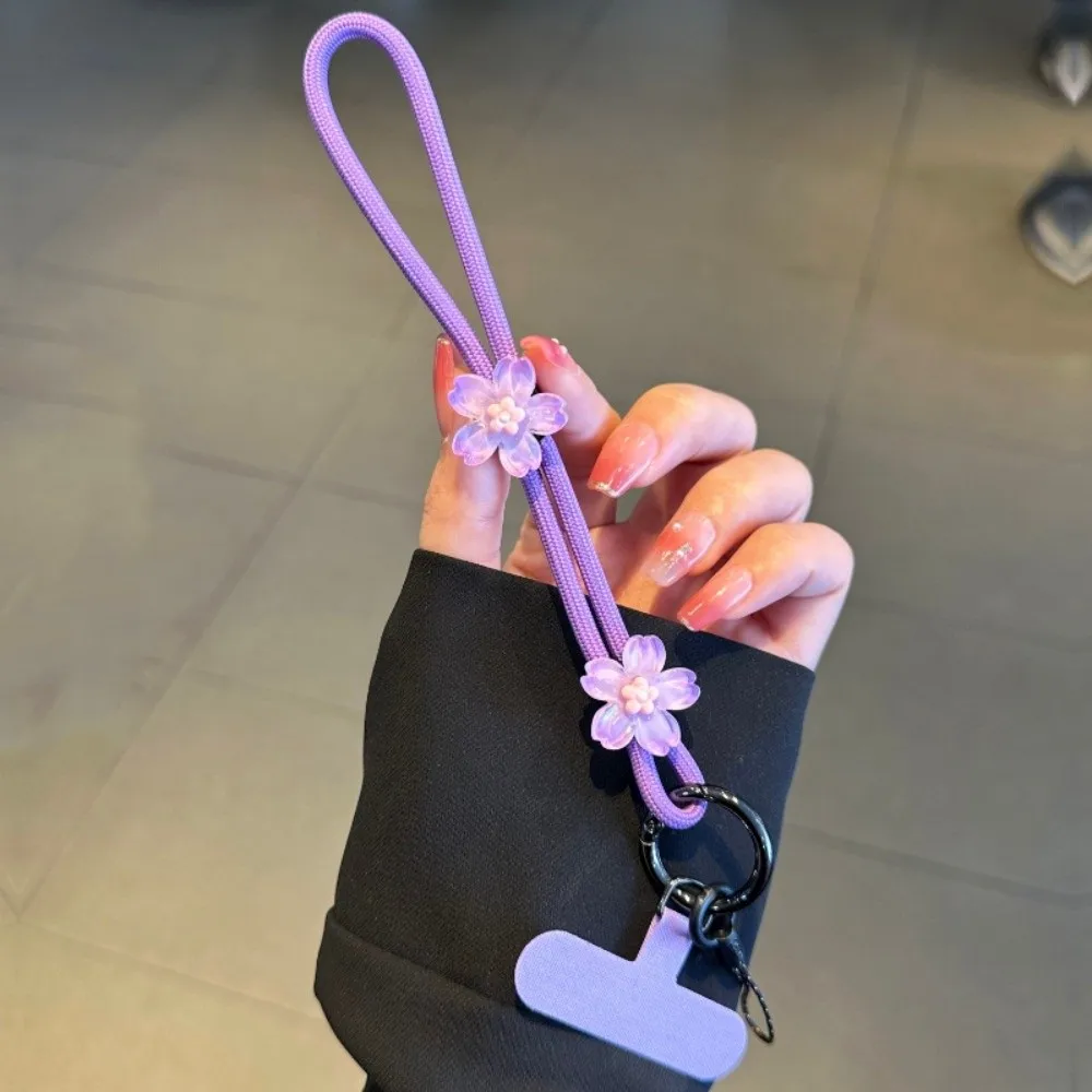 

Регулируемый ремешок для мобильного телефона с защитой от потери вишни, ремешок для мобильного телефона, короткая ручная цепочка для мобильного телефона