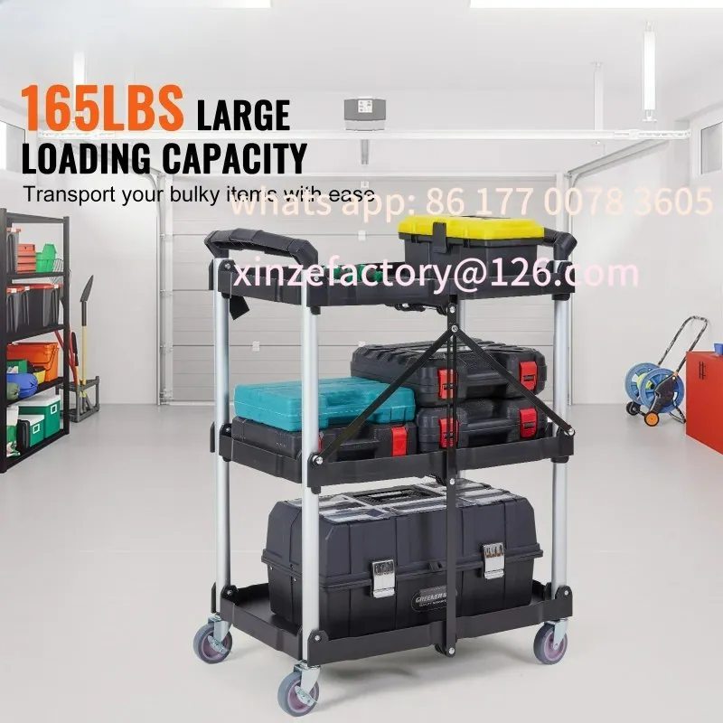Customizable Folding Rolling Utility Cart Storage Shelf Movable Gap Rack Serving Cart Slim Slide Organizer Kitchen Bathroom