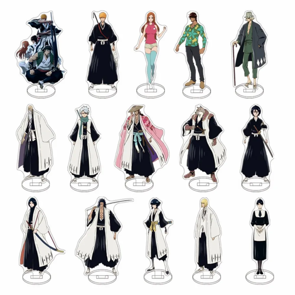 44PCS Hot Anime BLEACH Thousand-Year Blood War Acrylic Stand Model Cosplay Characters Ornament Accessories Goods Collection Gift