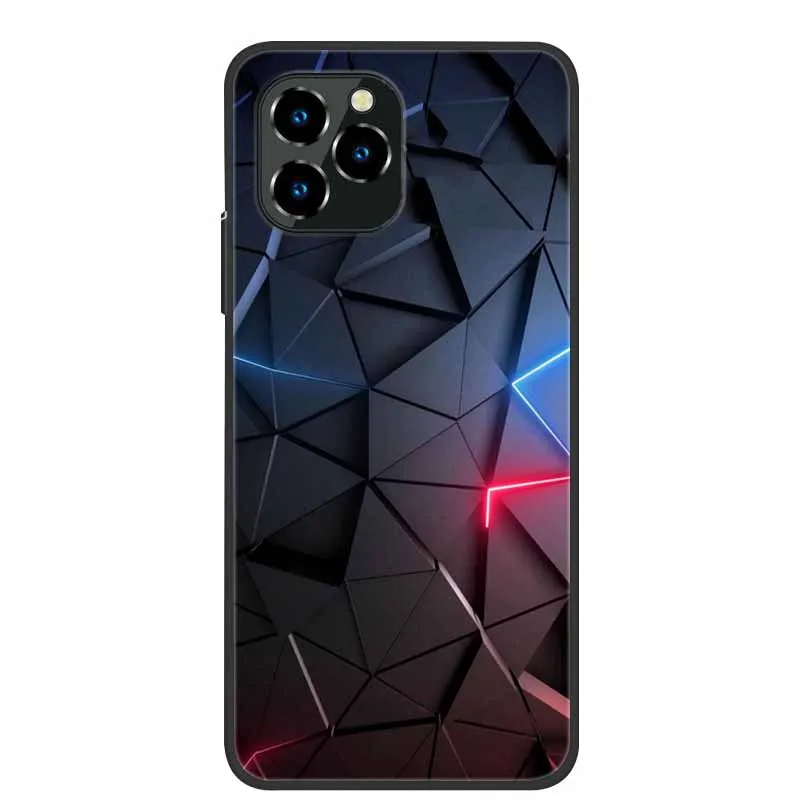 For Oukitel C21 Pro Case Luxury Silicone TPU Soft Cover Phone Case For C 21 Pro Funda Shockproof Protector Cartoon Capa Coque