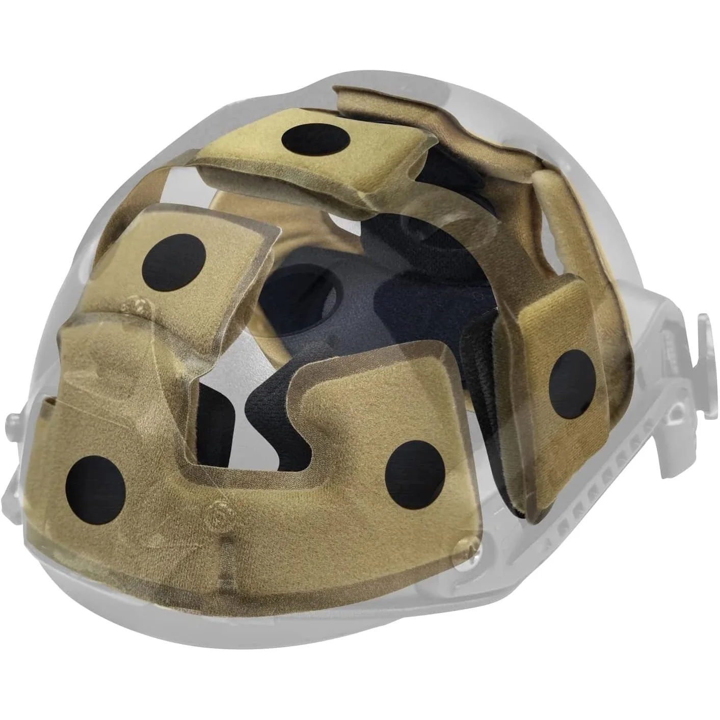 Tactical Helmet Liner Pad Set Universal Replacement Memory Foam Pad for Military Combat Bump Helmet Shock Absorption Comfort Fit