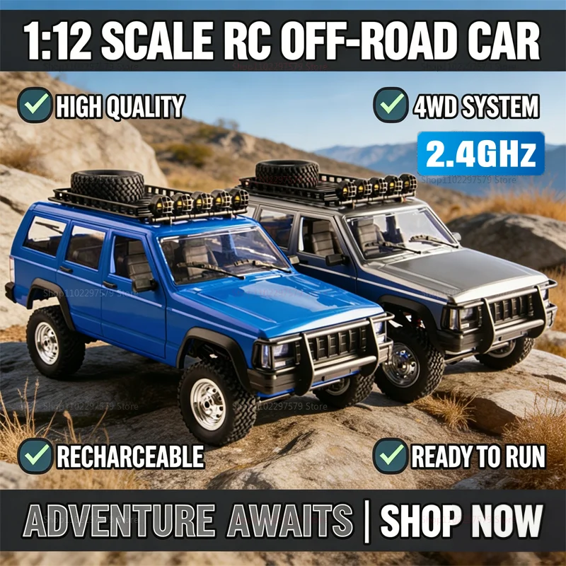 

1:12 Scale RC Car Off-Road 4WD High Speed Remote Control Car 280 Motor Proportional RC Vehicle Toys Perfect Gift For Boys Teens