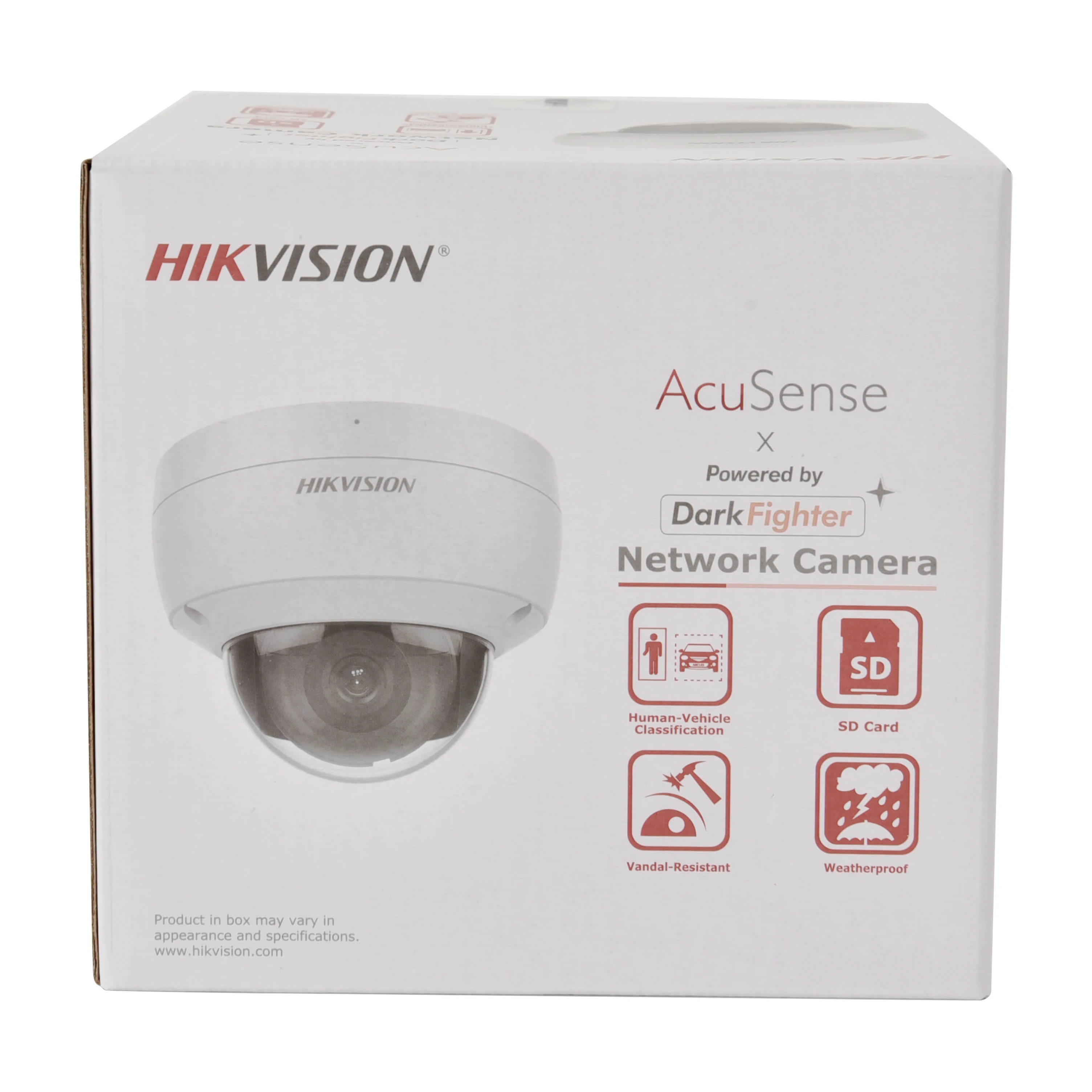 Hikvision IP Camera 8MP Dome DS-2CD2186G2-ISU 4K POE AcuSense Darkfighter Audio Alarm Built-In Mic Human Vehicle Classification