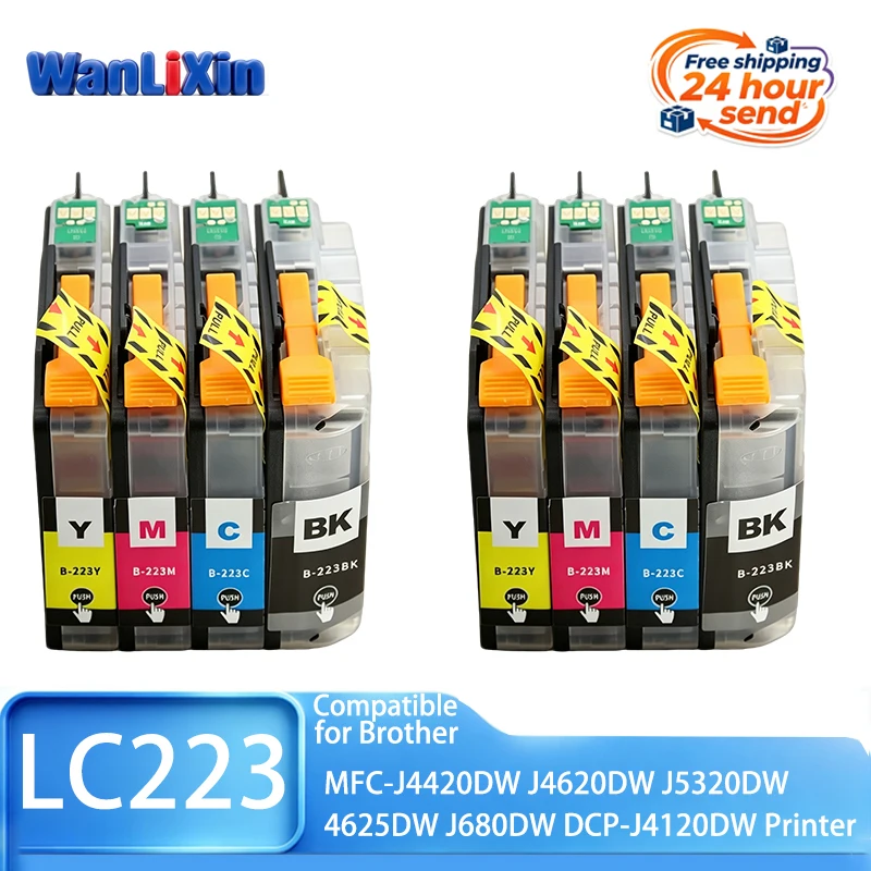 1/2/3/4/5 sets LC223 LC 223 Ink Cartridge Compatible for Brother MFC-J4420DW J4620DW J5320DW  4625DW J680DW DCP-J4120DW Printers