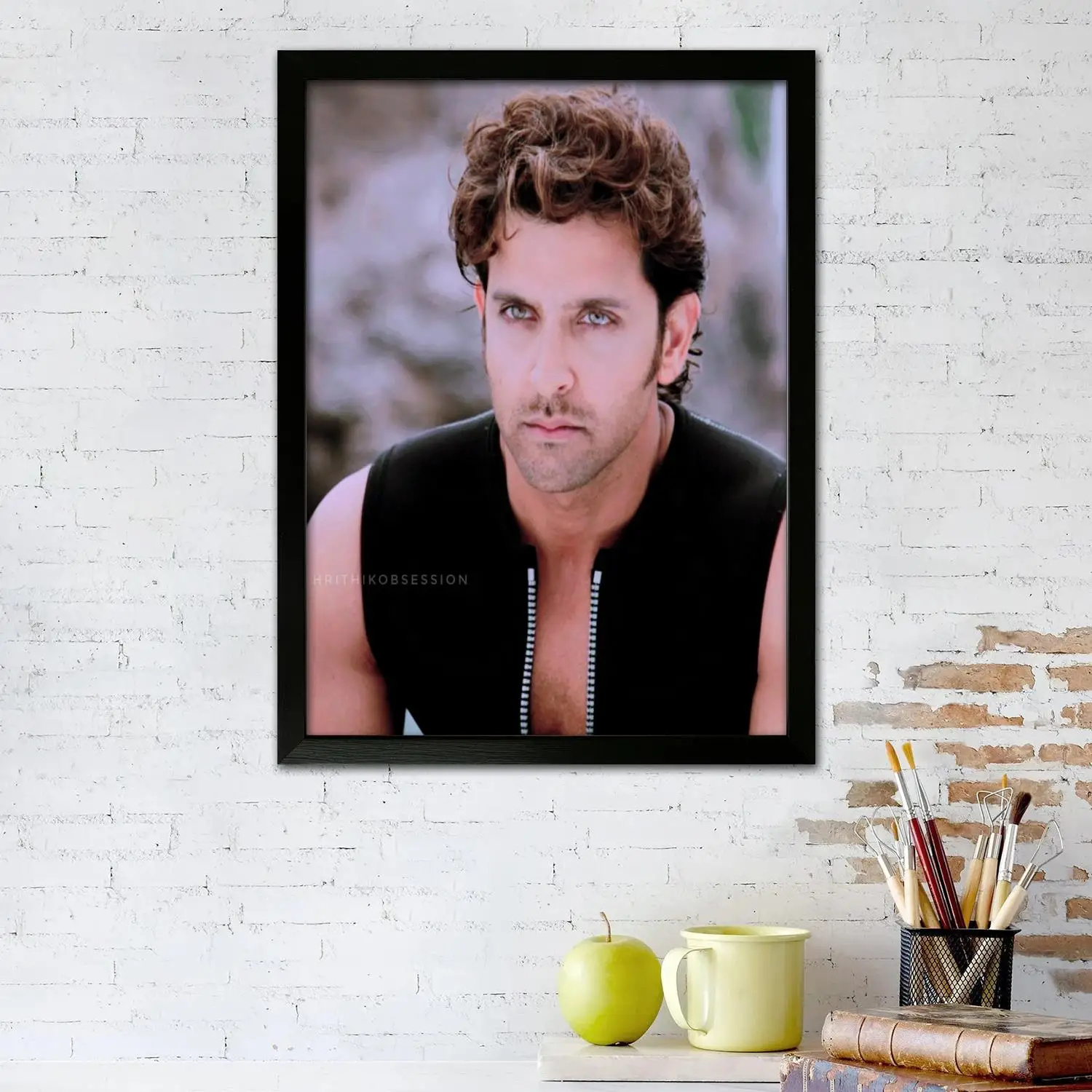 Hrithik Roshan Canvas Art Poster and Wall Art Picture Print, Modern Family Bedroom Decor Posters,Decorative painting