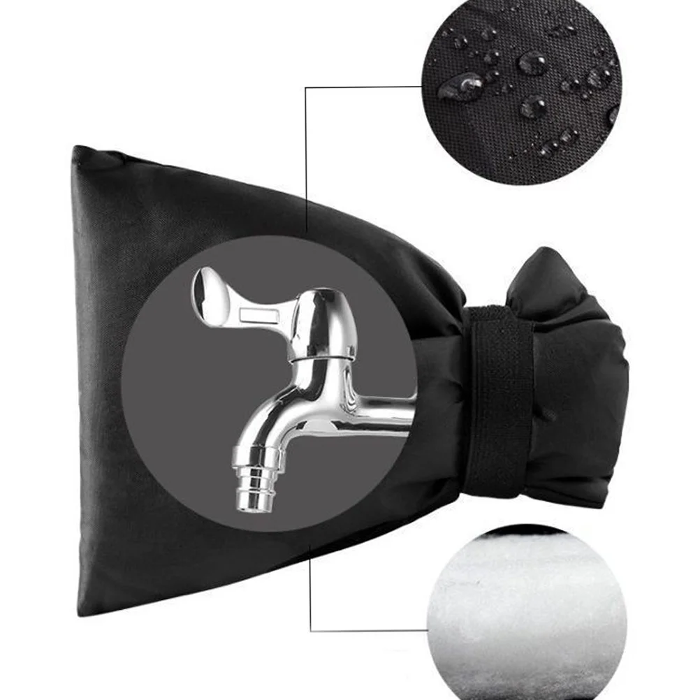 

4pcs Faucet Covers Winter Insulated Spigot Cover Freeze Protection Oxford Cloth Durable Compact Lightweight Kitchen Tap