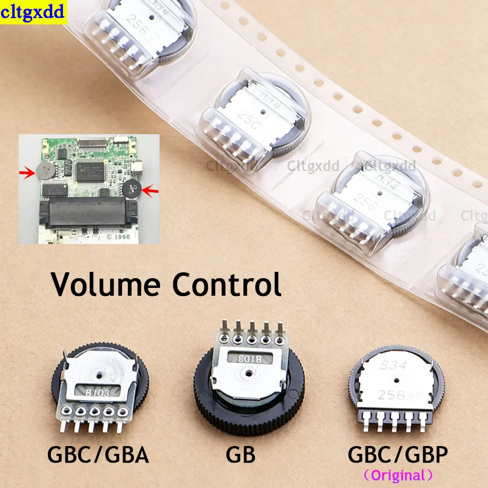 Cltgxdd 2-10 Piece FOR GBC/GBA/GB/GBP/GBC Volume Control Wheel LCD Contrast Adjustment Knob, Volume Knob, Volume Switch
