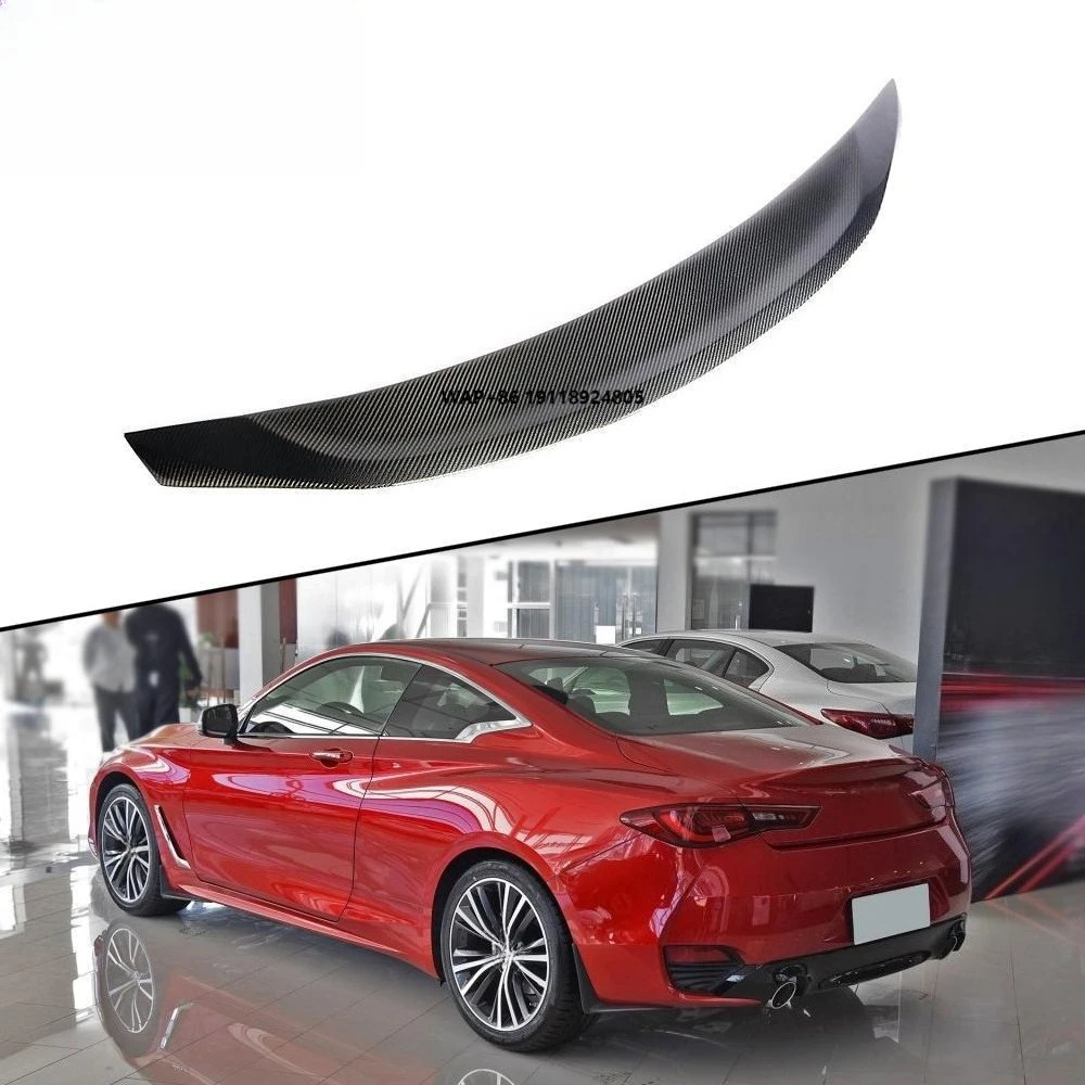 

Carbon Fiber Trunk Spoiler Wing for-INFINITI Q60 Duckbill 2017-2019