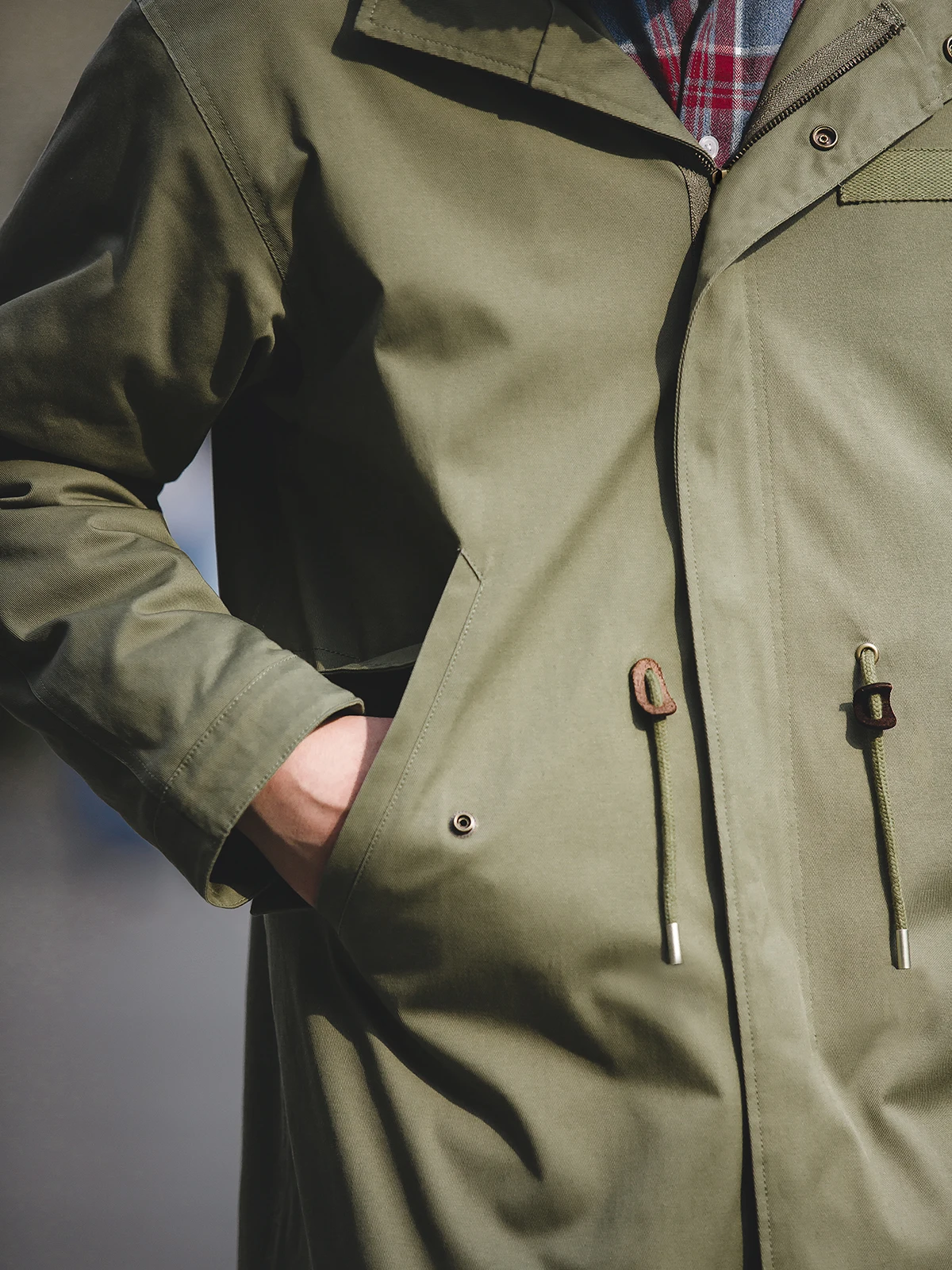 マデン アメリカン レトロ M5 フィッシュテール ミッドレングス フード付きジャケット メンズ ワークウェア コットンコート 秋シーズン スタンダードフィット ユース カジュアル