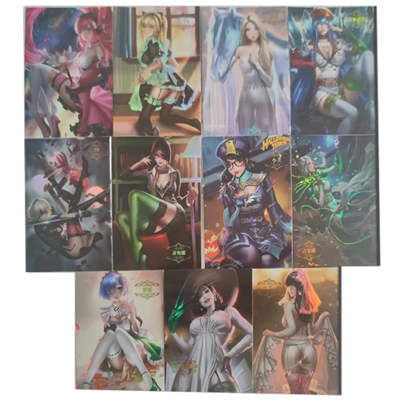 Anime Goddess Story Calder ACG card YoRHa No.2 Type B Ram Tifa Lockhart Chun-Li boy Toy collection Birthday Christmas gifts