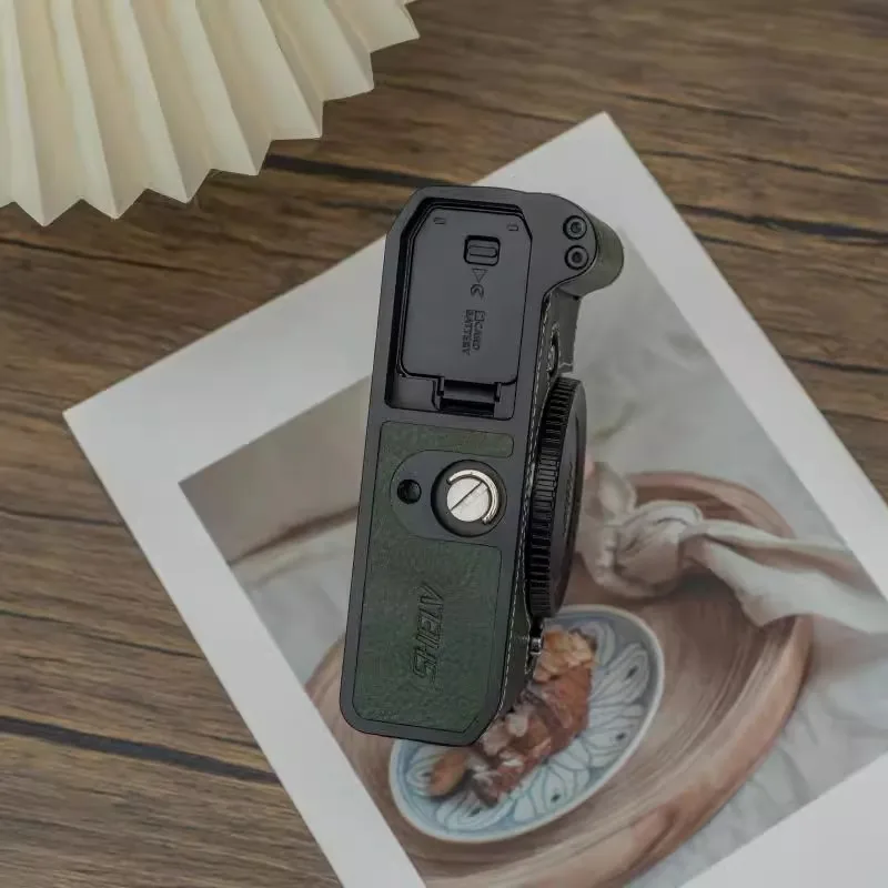 Handle Leather Case for Nikon ZF; Camera Bag Protector; ZF Camera Cover Half Set Base; Cowhide Decoration Accessory.