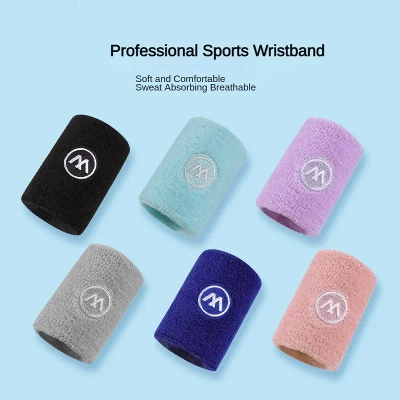 

Sweatbands Sports Wristband for Men Women Moisture Wicking Athletic Cotton Terry Cloth Sweatband for Tennis Basketball Running