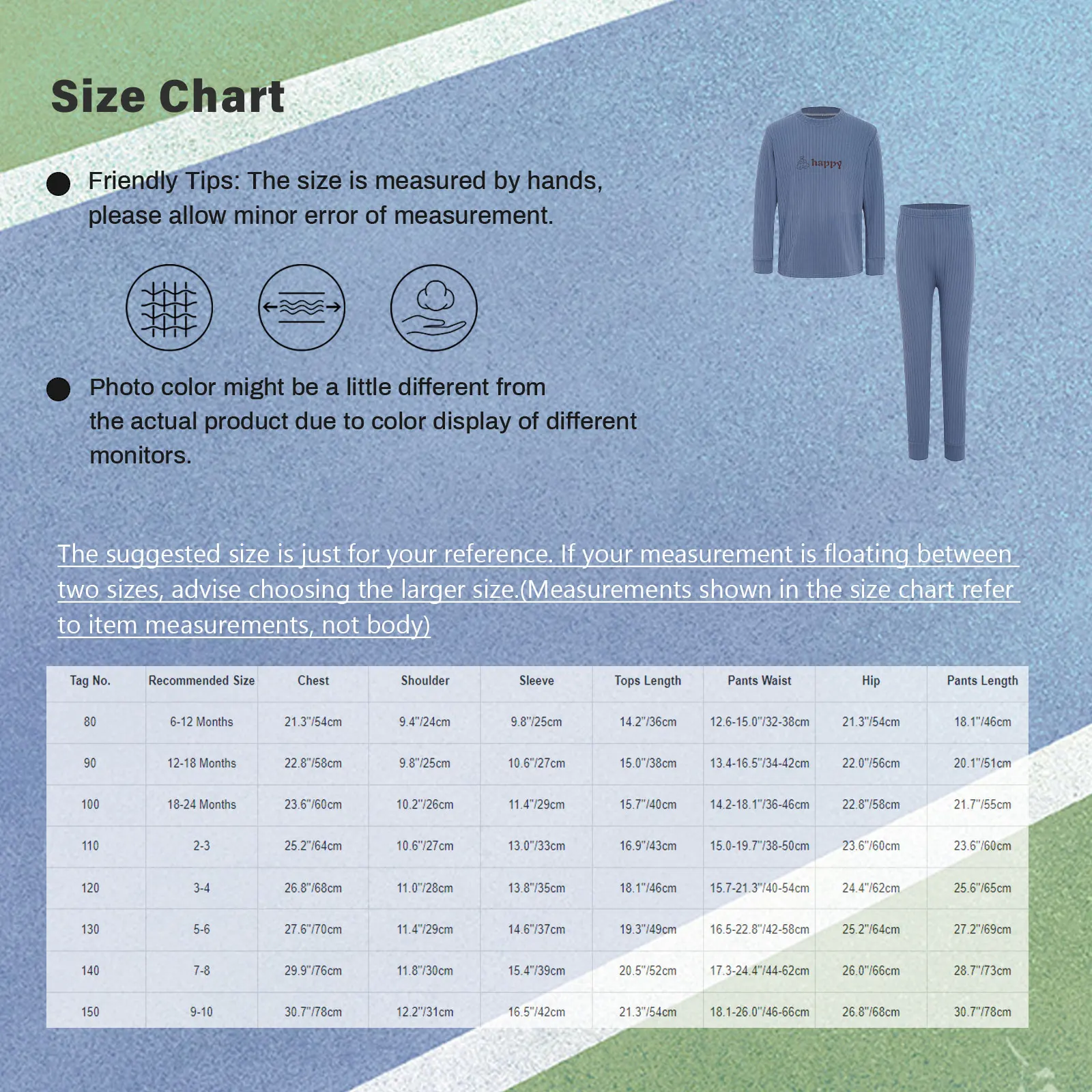 Set di biancheria intima termica a costine da 2 pezzi per ragazze, abbigliamento per la casa, pigiama, pigiama, pullover a maniche lunghe, top + pantaloni, per i giorni scolastici a casa