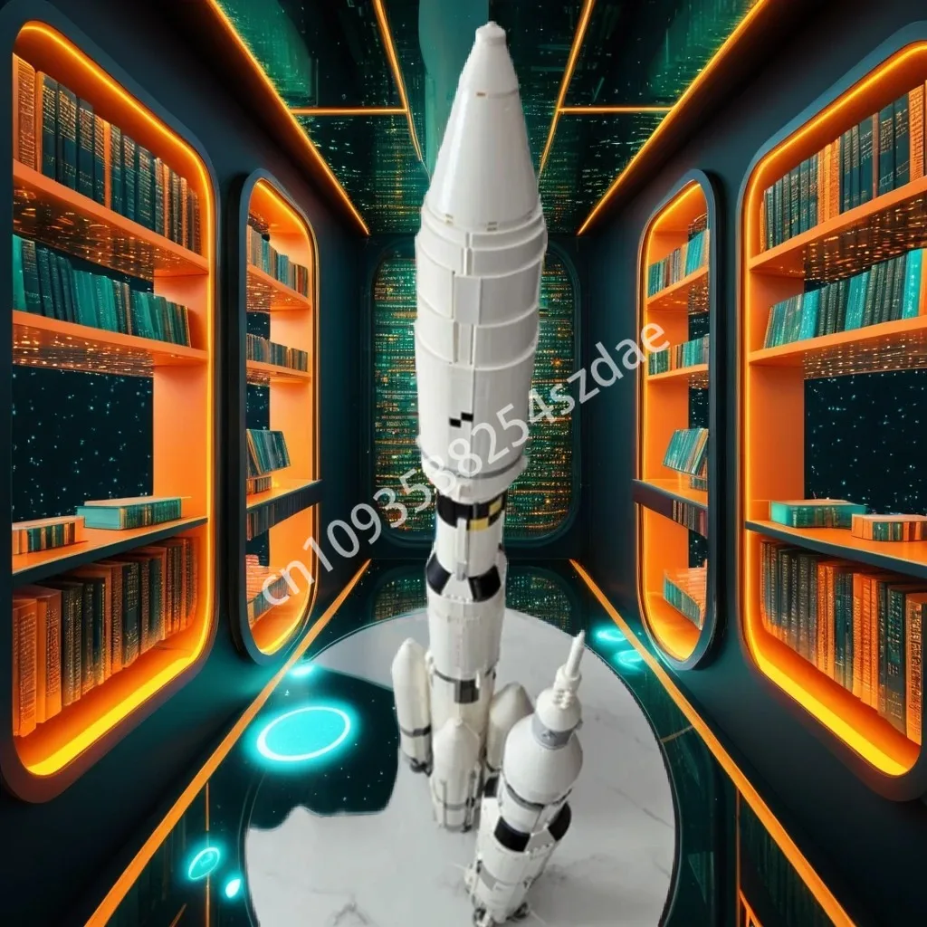 

5369pcs MOC Saturn V MLV-25L Three Stage Building Blocks Model Christmas toy Gift Model Birthday Christmas toy Gift