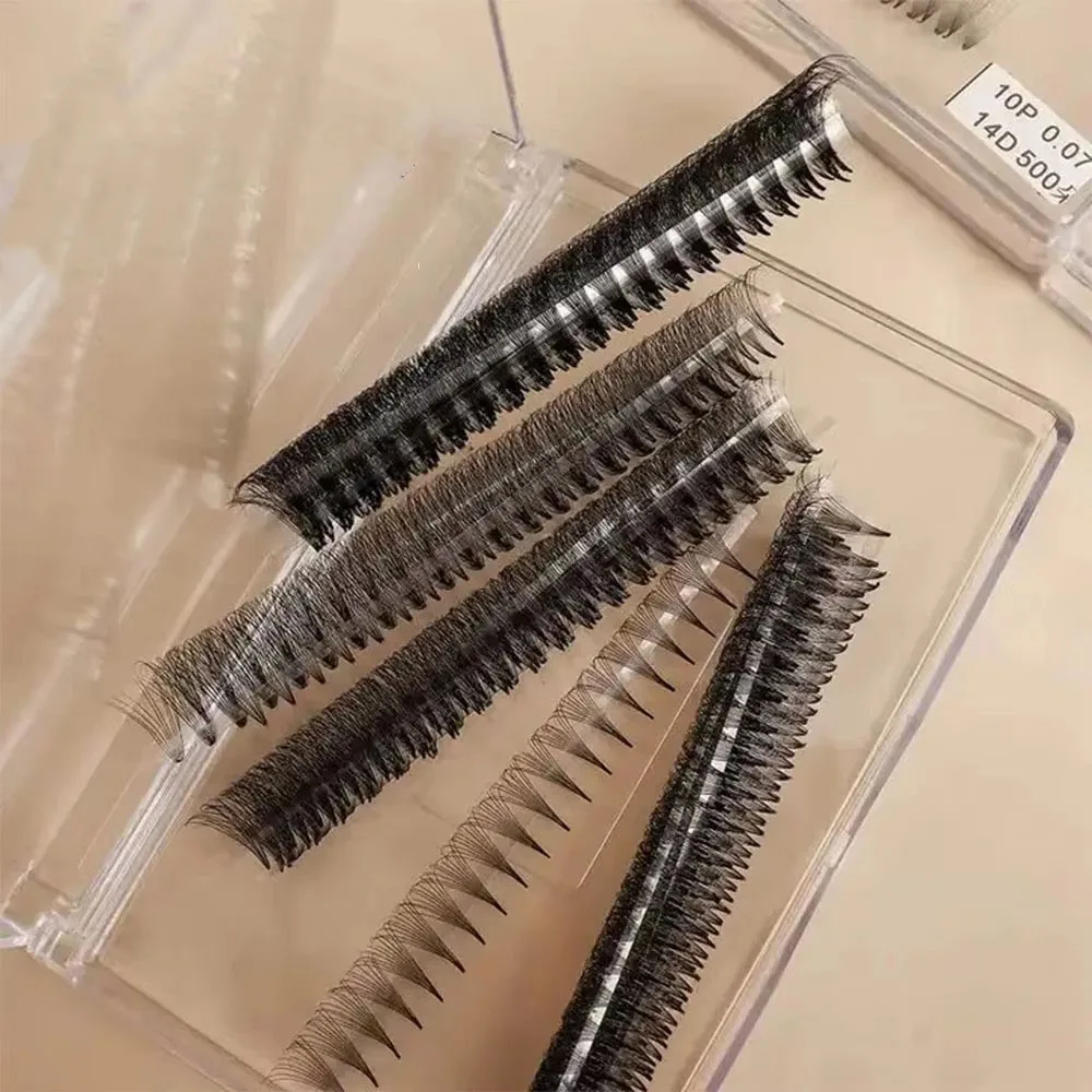 3-20D 0.07/0.05 Narrow Pointy Base Premade Lash Fans Ultra Speed Premade Fans Eyelash Extensions Volume Individual Lashes