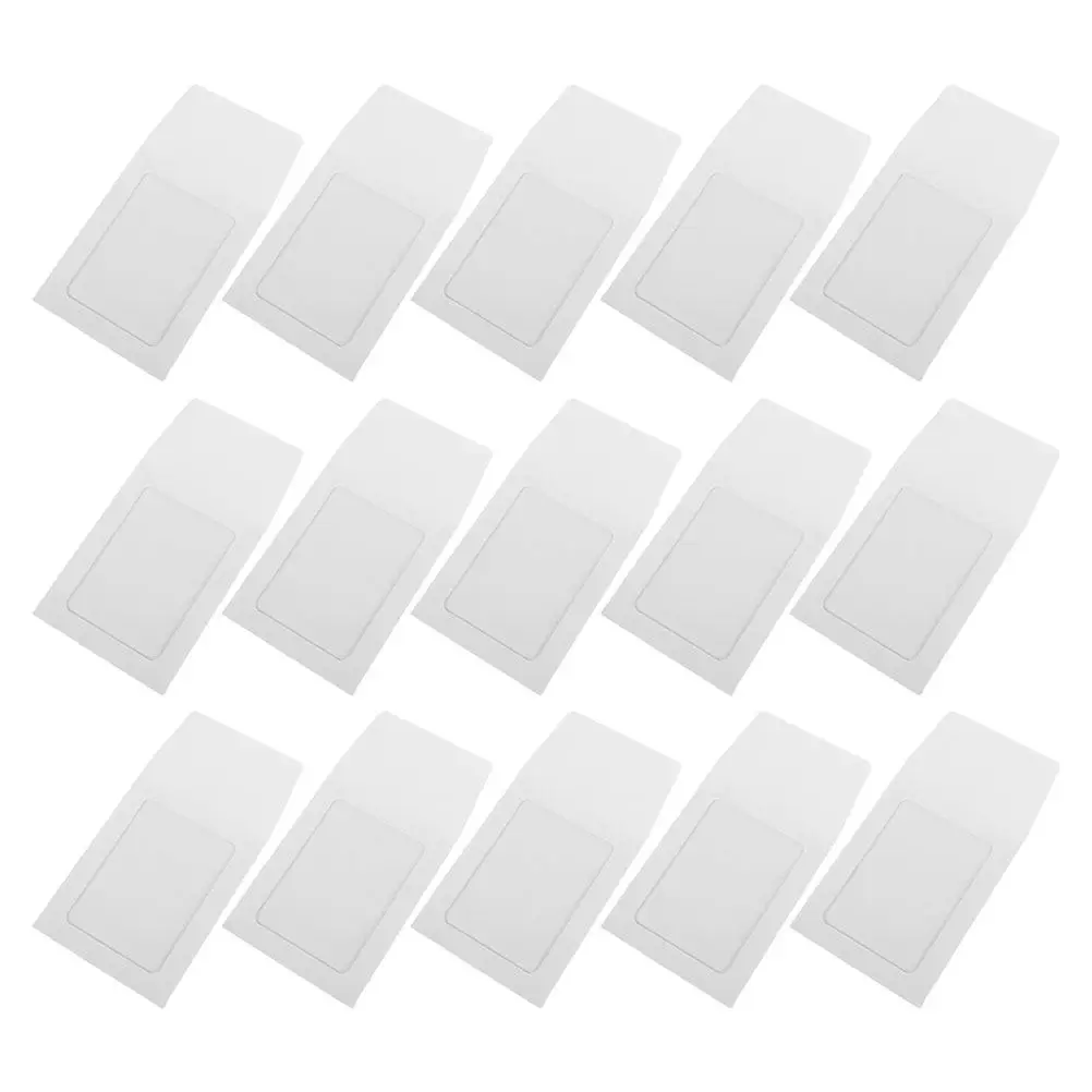 

15Pcs Clear Kraft Paper Card Sleeves for Baseball Basketball Trading Cards Photo Id Business Cards Display Storage Protection