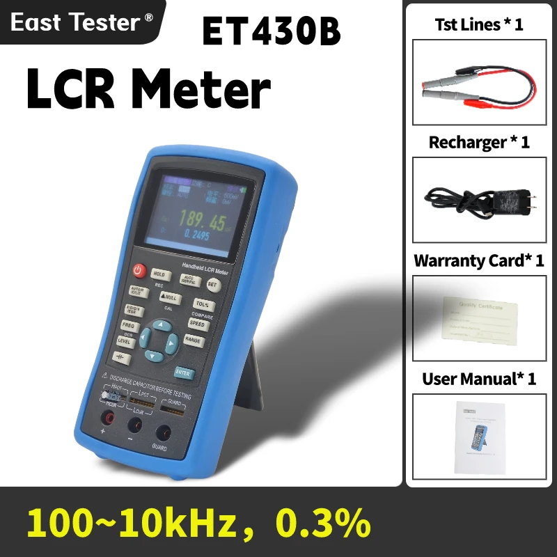 ET430 ET431 ET433 Handheld LCR Digital Bridge Meter ET432 LCR Meter  High Precision Capacitance Inductance Resistance Meter