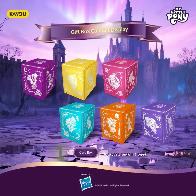 Genuine Kayou My Little Pony TCG Holiday Gift Box Card Binder Set Exquisite Cartoon Card Collection Ideal Present for MLP Fans