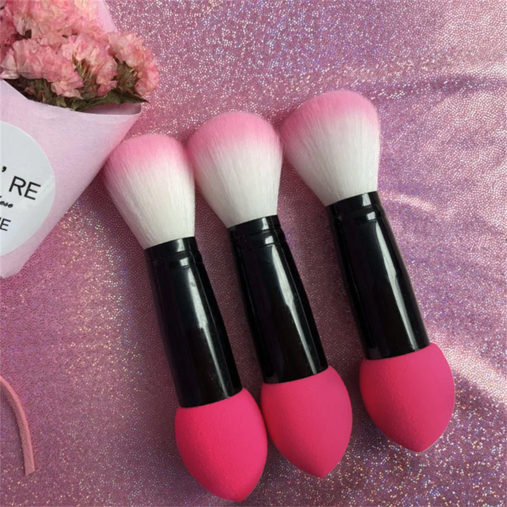 Don't Eat Powder Comfortable Texture Macaroon Blush Brush Beauty And Health Double Head Blush Brush