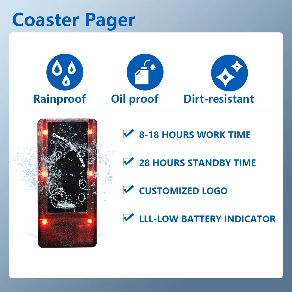 System Waiter Call Guest Pager Service Wireless Restaurant Paging System Wireless Queuing Pager