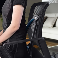 Ergonomic Back Stretcher, Lumbar Support With NBR Foam Cushion, 200lb Capacity, For Neck/Back Muscle Relaxation