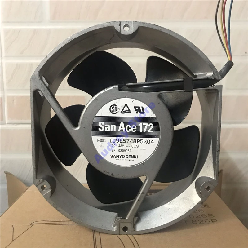 

33.6W SANYO 109E5748P5K04 48V 0.7A 17CM 17251 Cooling fan air blower 4000RPM 302.29CFM For server