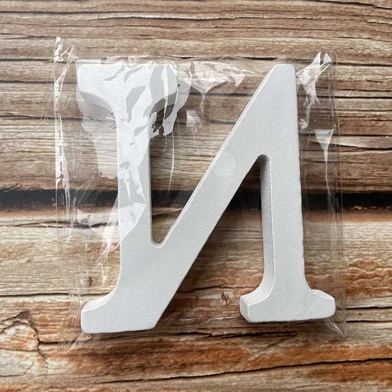 White DIY Capital Wooden Letters Decors for Home Wall Party Crafts Education Projects Making Supplies Personalised Name Design