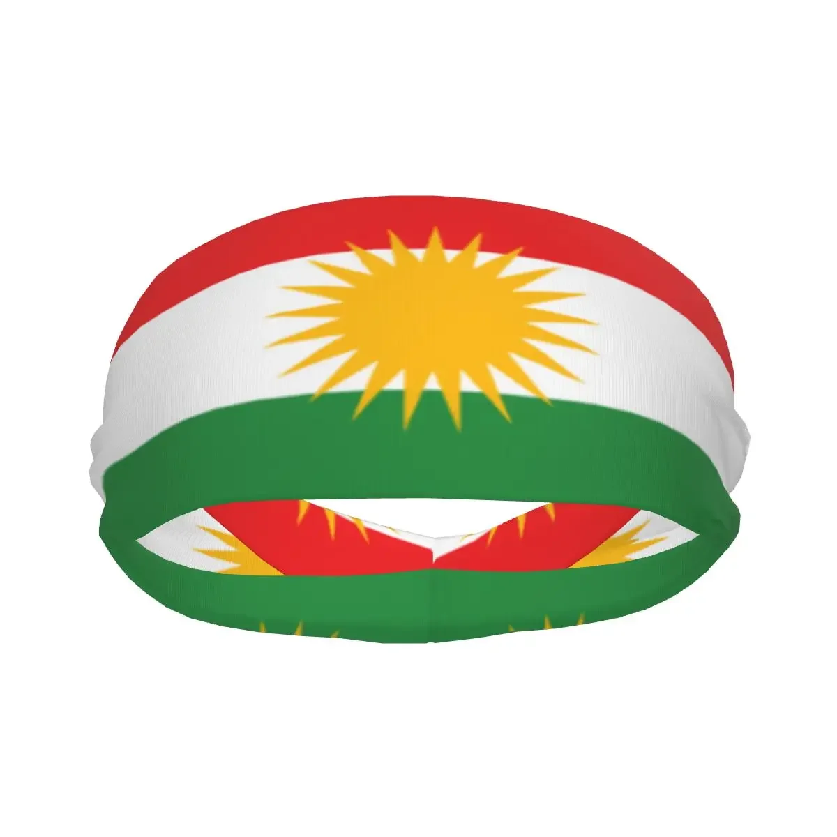 Flag Of Kurdistan Elastic Hair Band Yoga Headband Makeup Hair Hoop Headwrap