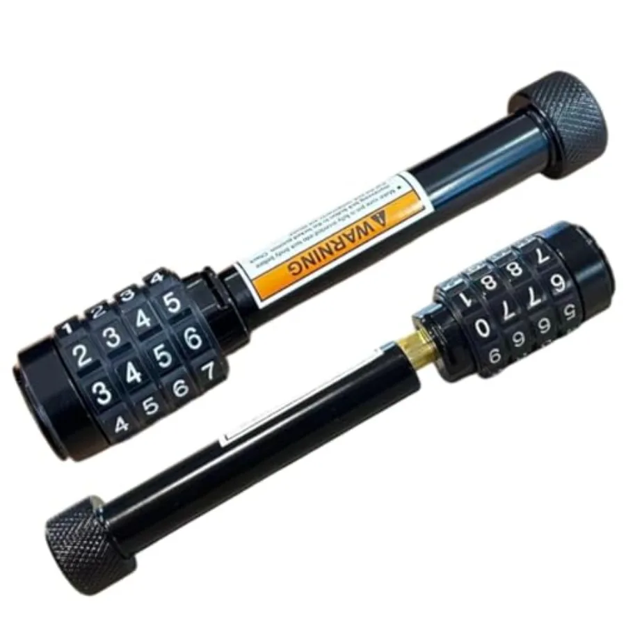 

2-Pack Keyless Combination Trailer Hitch Pin Lock for 2" and 2-1/2" Receivers 5/8" Dia. 3-1/2" Span Locking Hitch Pin Rust-Resi