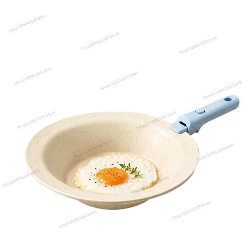 For Detachable Handle Pot, Ceramic Non Stick Frying Pan, Stackable Cookware