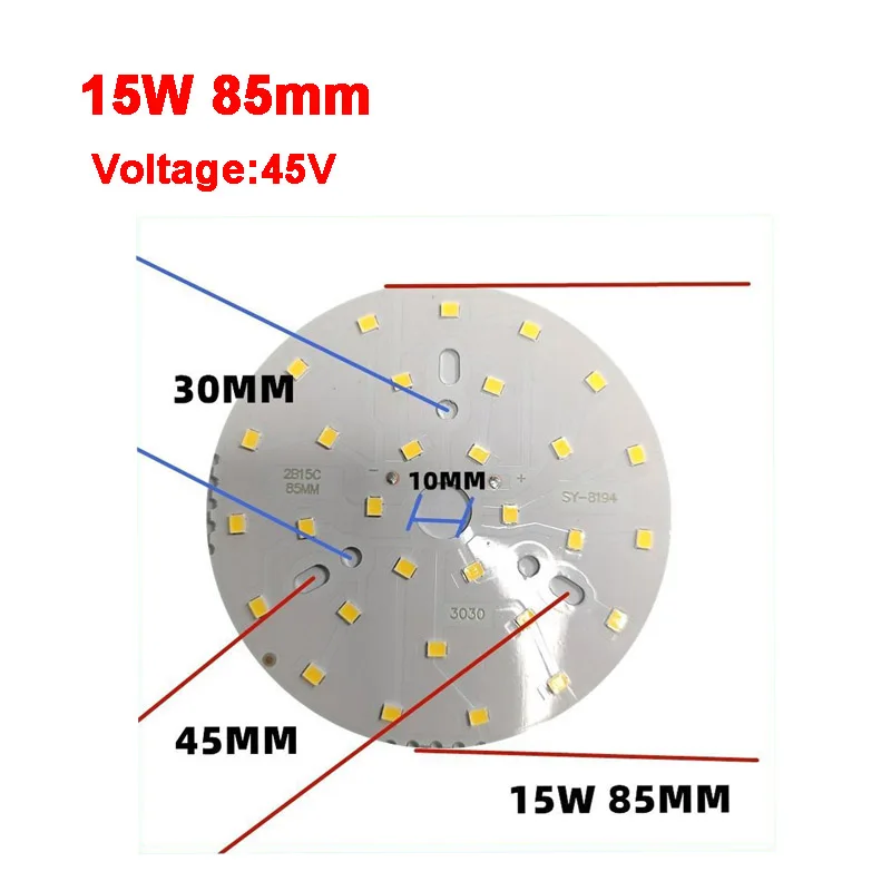 2835 SMD Led Chip 3W - 50W 32mm - 113mm Lamp Light Board Bulb Round Light Source