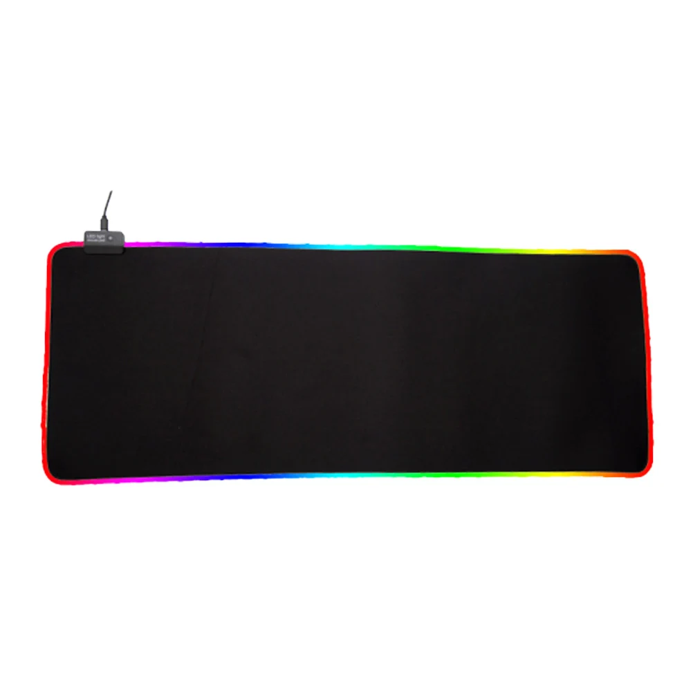 

Коврик для игровой мыши 900x400 Xxl, черный коврик для клавиатуры RGB, складной светящийся противоскользящий USB-кабель большого размера, игровой коврик для мыши, стол