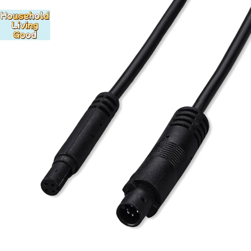 【1PC Reversing Camera Extension Cord 4 Core Car Rear View Image Recorder 4P Cable】