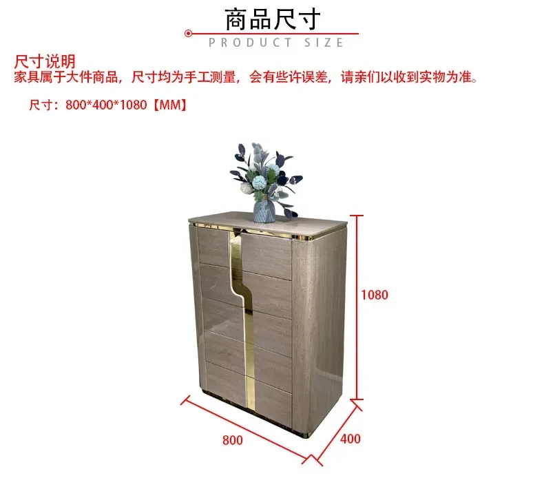 ห้องนอนฮ่องกงตู้เก็บของเรียบง่ายอิตาลีตู้เสื้อผ้าไม้เนื้อแข็งหรูหราแสง