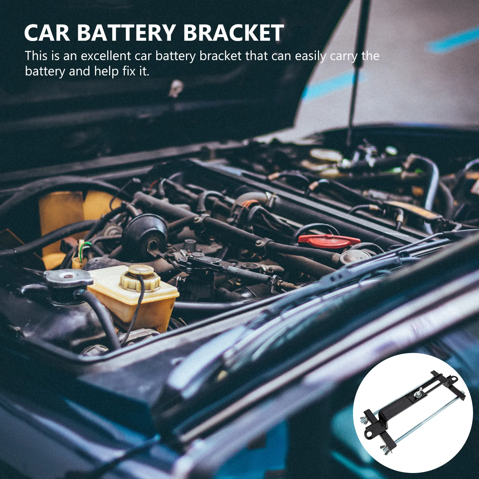 Strong Corrosion Resistant Car Battery Bracket Metal Hold Down for Truck Battery Support Fixing Stabilizer Holder
