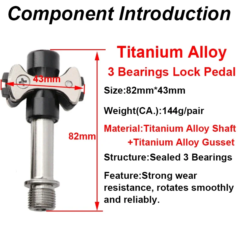 Professonal Speed Play Pedal Titanium Alloy Road Bike Self-lock Pedals Ultralight Speedplay Lock Pedal Cycling Part