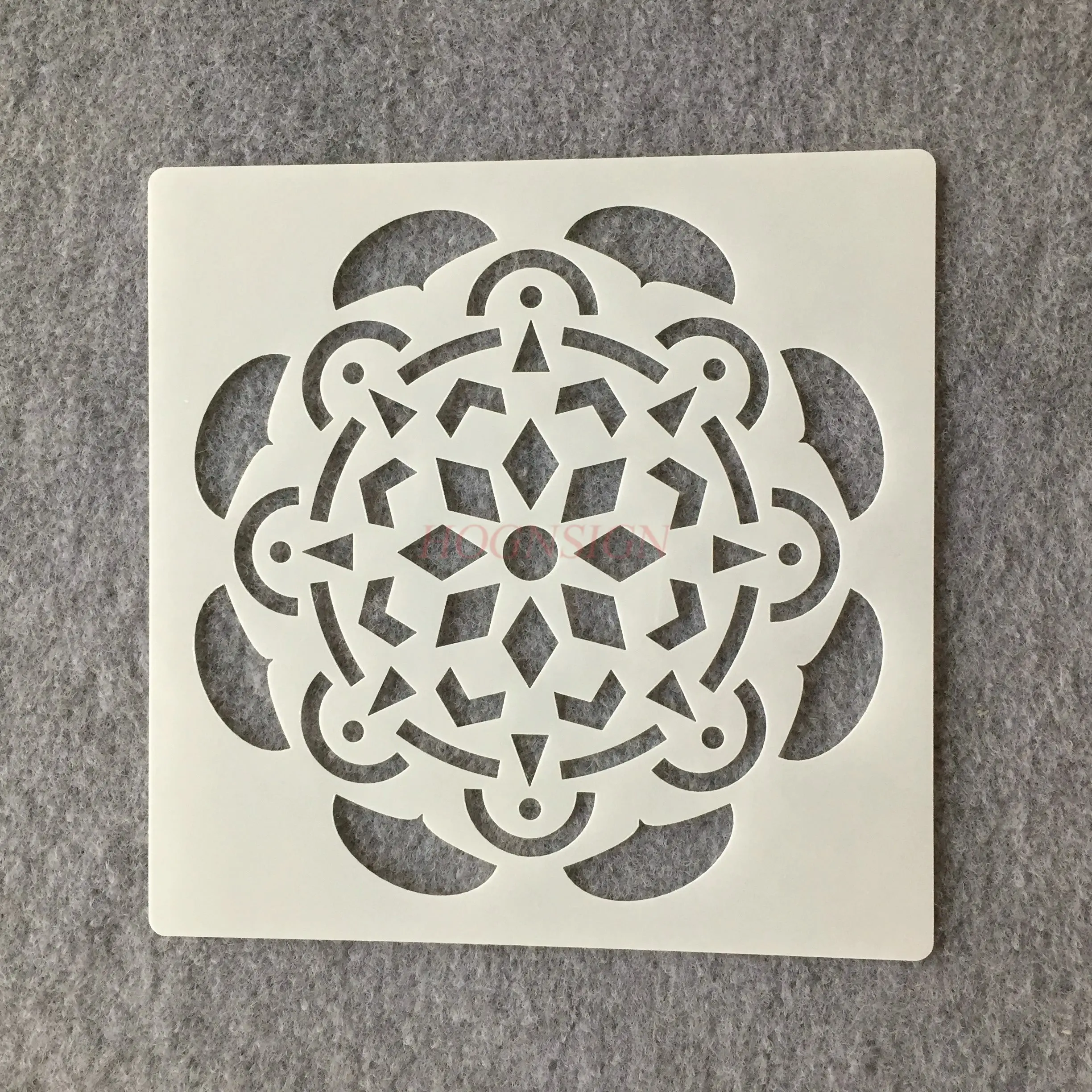 1pcs Ceramic tile spray painting Irregular hollow template Geometric pattern template Mandala pattern template