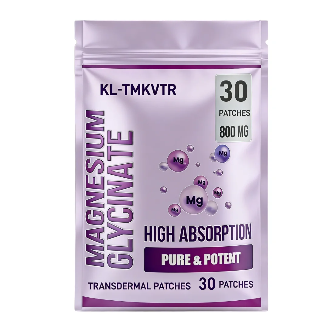 30 Patches Magnesium Glycinate Transdermal Patches - Bones, Muscles, Heart Support