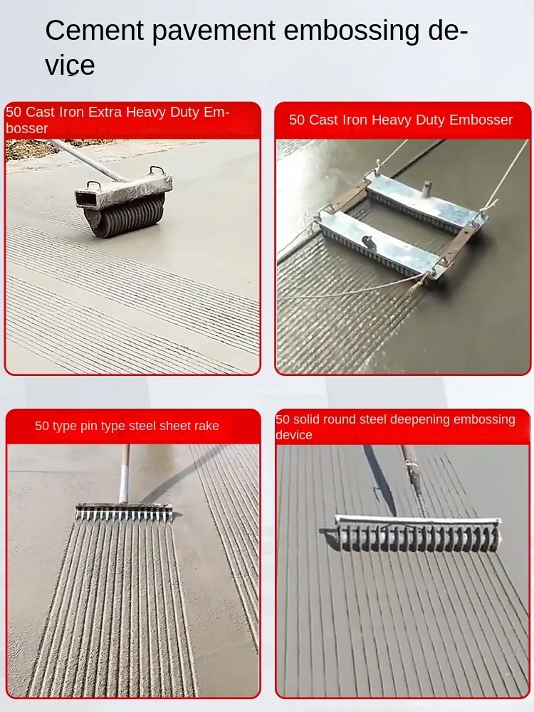 Concrete cement pavement embossing machine, roller anti slip pulling machine, engraving machine